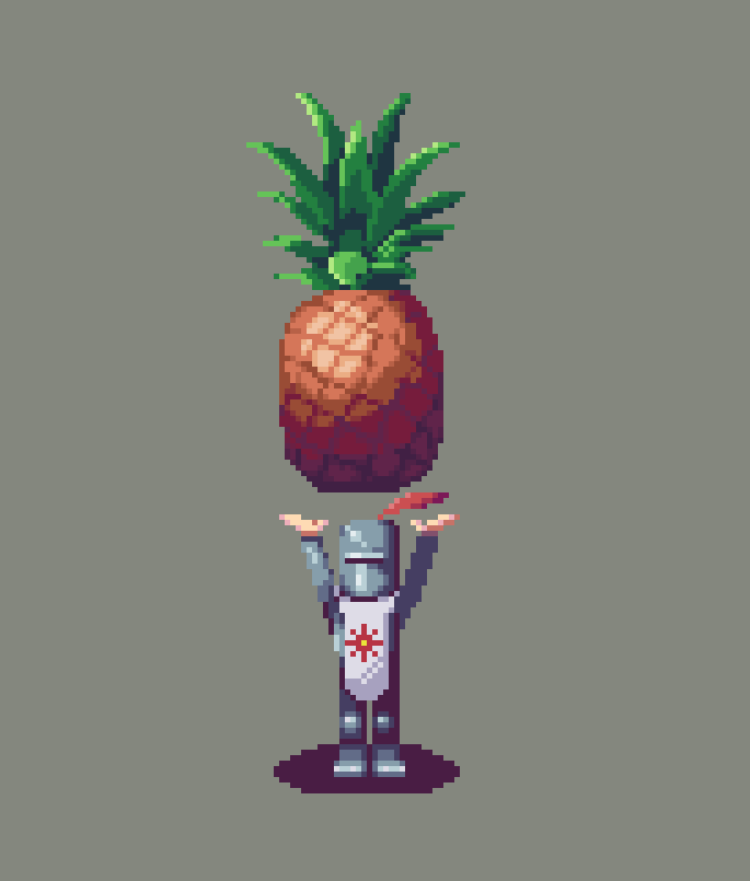 PBread286's tweet photo. Praise the pineapple 
#pineapple #pixel_dailies @Pixel_Dailies #pixelart https://t.co/wMoQ8y9bU8