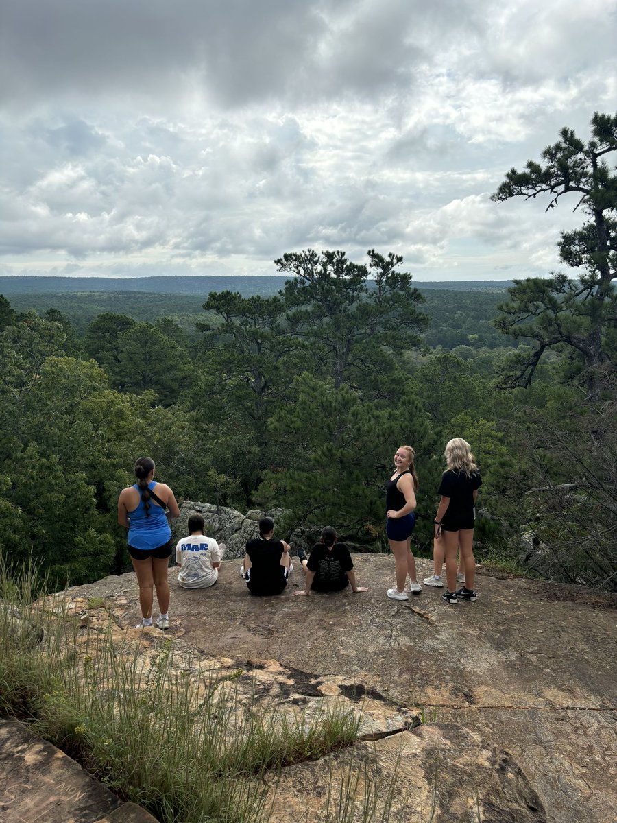 Had an amazing day bonding together at Robbers Cave! The girls had a great time hiking the trail, looking at the caves, coloring pages for competition, &amp; playing Jenga. We also ate some delicious food at Catrina’s Mexican Restaurant! So proud of these girls &amp; time spent together!
