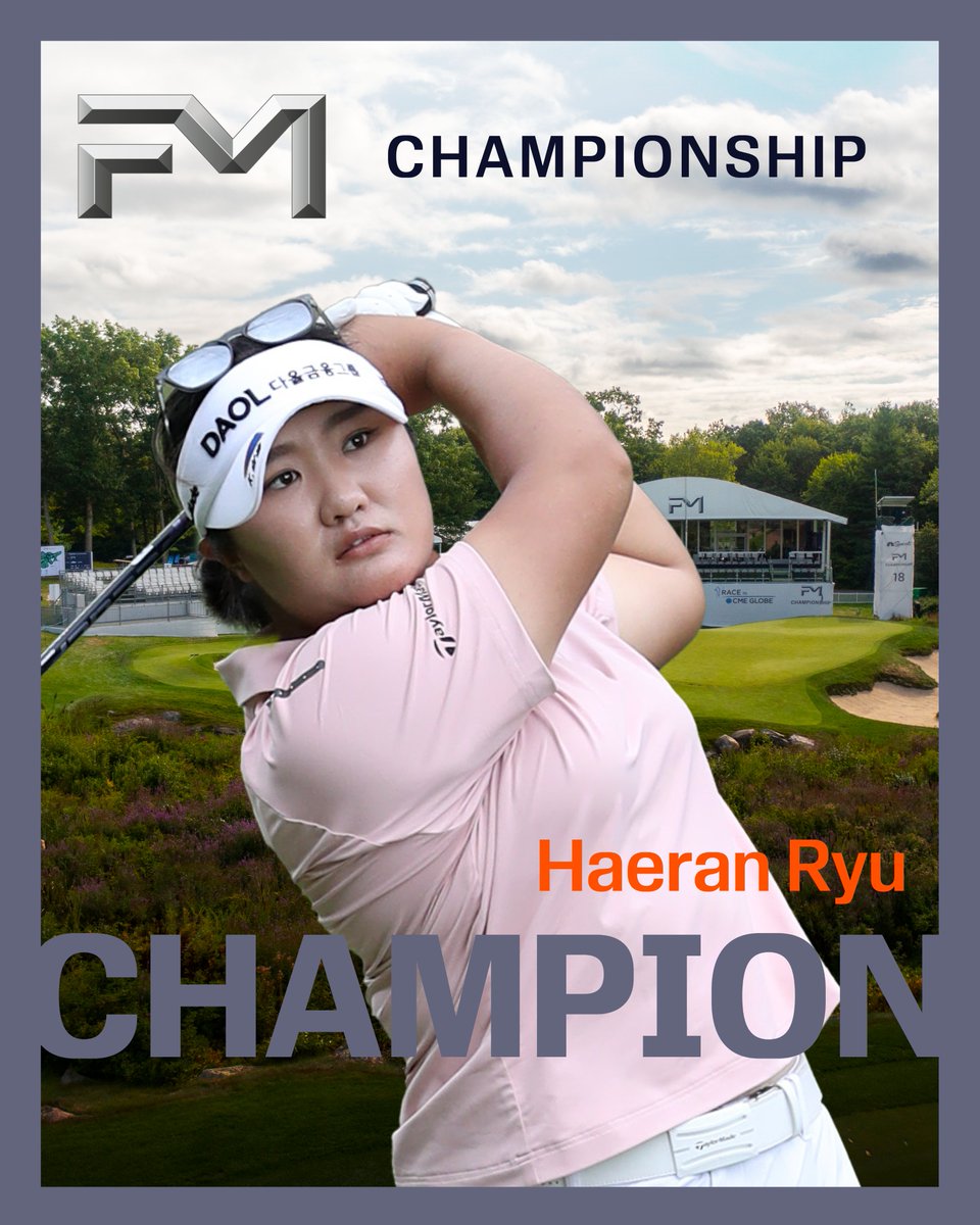 LPGA's tweet image. Haeran Ryu is the winner of the inaugural @FM_Champ_ 🏆