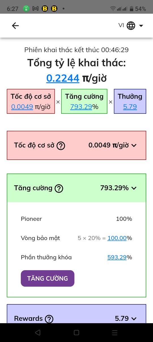Tốc độ khai thác Pi tháng 9 ,tăng từ 0.0049 lên 0.0057pi/giờ#