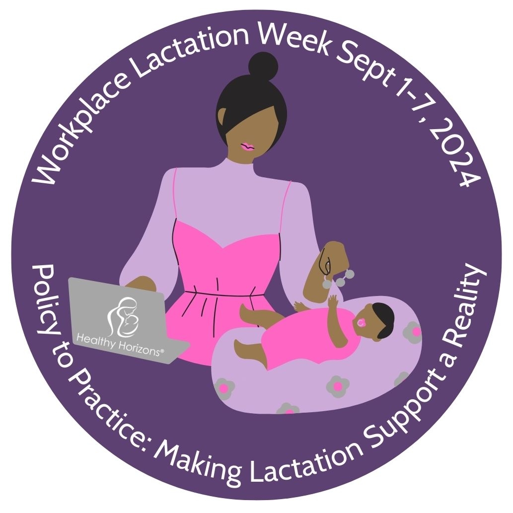 USbreastfeeding's tweet photo. It's Workplace Lactation Week! This year's theme is "Policy to Practice: Making Lactation Support a Reality." The observance aligns with Labor Day, highlighting the vital role working &amp; pumping parents play in the workforce. 

Learn more here: https://t.co/qUFe68sHNB https://t.co/HfuocjTp91