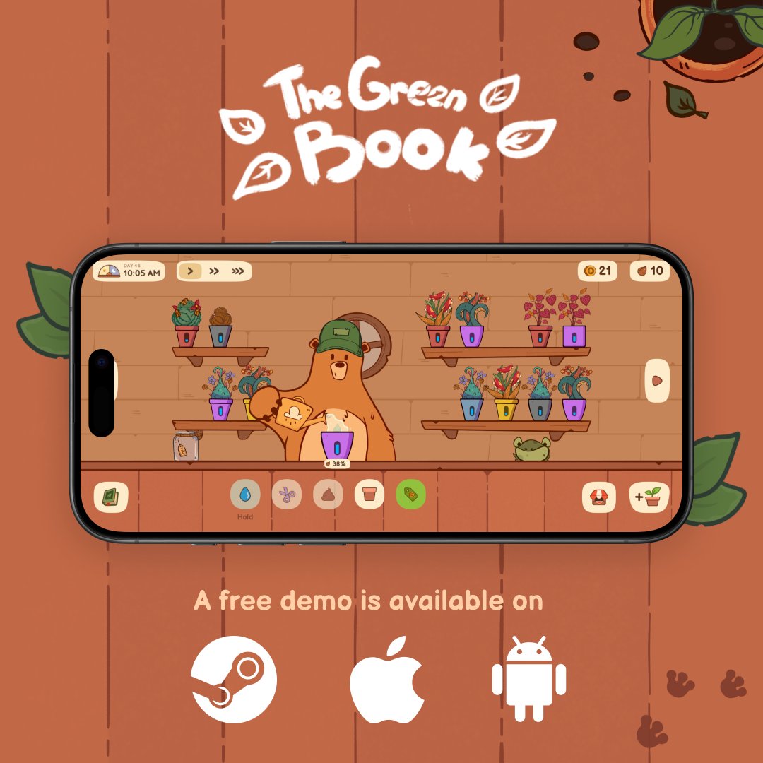 tapteek's tweet photo. We're excited to remind you that the demo is also available on iOS and Android via Itch! 🌿📱

Download here: https://t.co/wLPTFCVRmj

iPhone users, make sure to install TestFlight and double-click the link if needed (thanks to an Apple bug). 

#cozygames #iPhone #android #bear https://t.co/UtcPwv0JrD