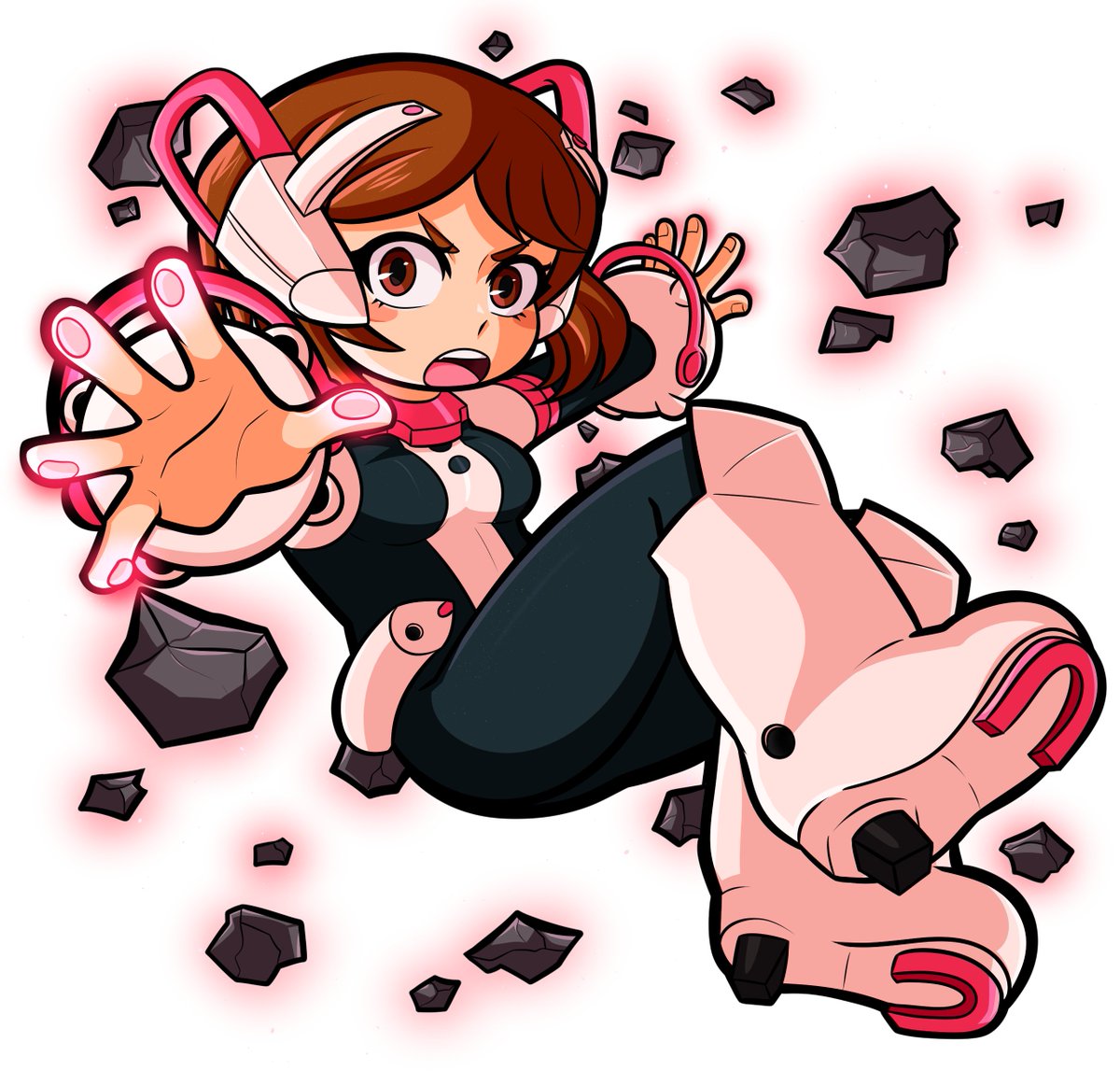 Realmstrike's tweet photo. Character Reveal: Ochaco Uraraka 

Art as always by @Its_A_FireWolf https://t.co/IZf9FoYV5P