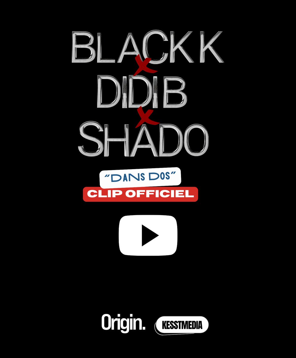 kultur_inc's tweet photo. En seulement 2 semaines, @Black_k_ franchit le cap du million de vues sur YouTube avec son hit ‘Dans dos’ feat. @Didibofficial &amp; @ShadoChris. Un nouveau sacre pour l’Ivoire ! 

#BlackK #DansDos #DidiB #SHADOChris #1MillionViews #IvorianMusic #AfroTrap #RapIvoirien #CIVMusic https://t.co/qdrY7CHbKj