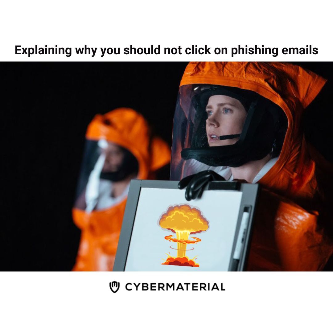 Cybermaterial_'s tweet photo. PSA: DO NOT CLICK ON SUSPICIOUS LINKS
#cybersecurity #informationsecurity #phishing #email #memeoftheday #cybermaterial https://t.co/fhXaupitSY