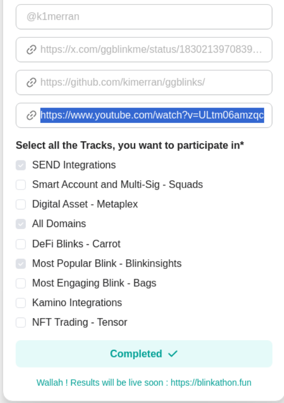 just submitted to Blinkathon! 🚀