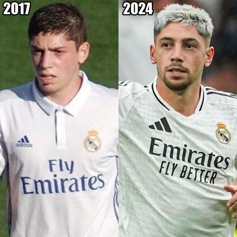 InvictosSomos's tweet photo. De promesa, a realidad. De opción de cambio, a titular absoluto. De apuesta a futuro, a referente. De prospecto en el Castilla, a ganarlo todo con la camiseta del Real Madrid. Y de llegar a la élite sin hacer ruido, a ser insustituible en el club más grande de la historia. Respeto, honor y reconocimiento total para Federico Santiago Valverde Dipetta. DE URUGUAY PARA EL MUNDO.