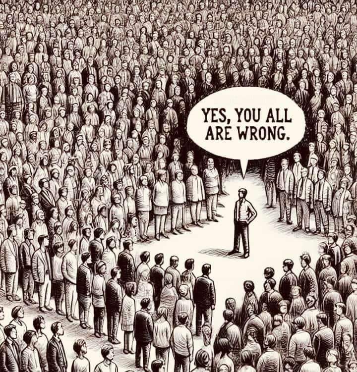 ikbrainwave2's tweet photo. “What the herd hates most is the one who thinks differently.

It is not so much the opinion itself, but the audacity of wanting to think for themselves, something that they do not know how to do.

-Arthur Schopenhauer (1788 https://t.co/4i7iPgKEkf