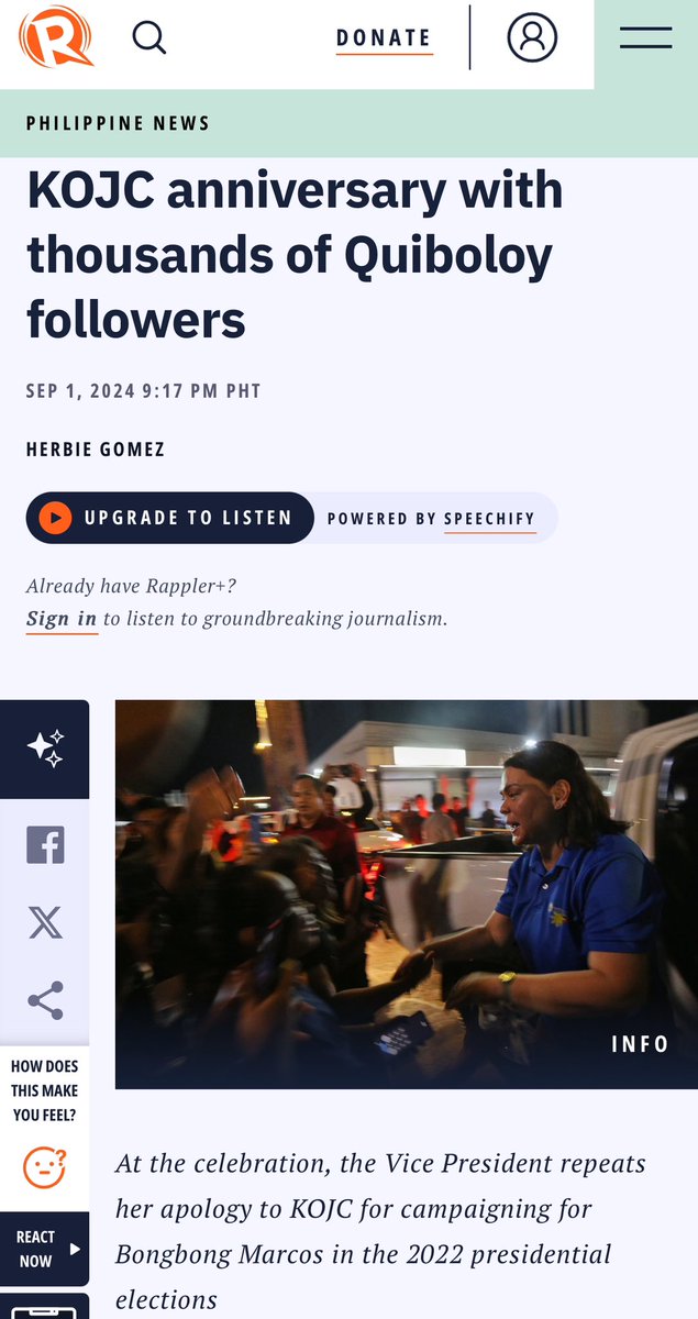 nabunturanguy's tweet photo. Saan ka nakakita ng VP (?) na nakikipag-celebrate sa kulto ng FUGITIVE FROM THE LAW, and openly DISGRACING her (already-disgraced) president in public? Madumb Pusit, supposedly the second highest government official, is indeed (1) harboring or supporting a FUGITIVE, (2) MAKAPAL ANG MUKHA for continuing to stay in a govt that she doesn’t believe in (3) has NO SENSE OF DECENCY at all!