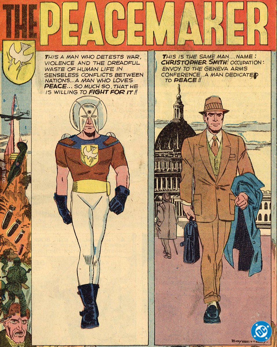 On this day, #Peacemaker aka Christopher Smith made his first comic appearance in Fightin’ 5 #40, in 1966, created by Joe Gill and Pat Boyette. It’s the role <a href="/JohnCena/">John Cena</a> was born to play, and I can’t wait to show you all what we’re cooking up now for @Peacemaker Season 2!