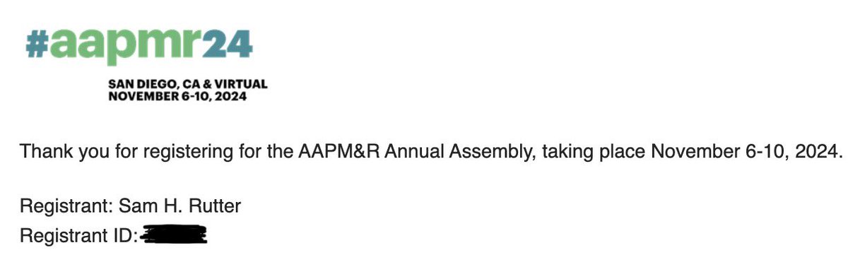 Can’t wait🙏🏻 #aapmr24 looking forward to meeting more amazing people involved with the field of physiatry!
(San Diego’s not bad either☀️)