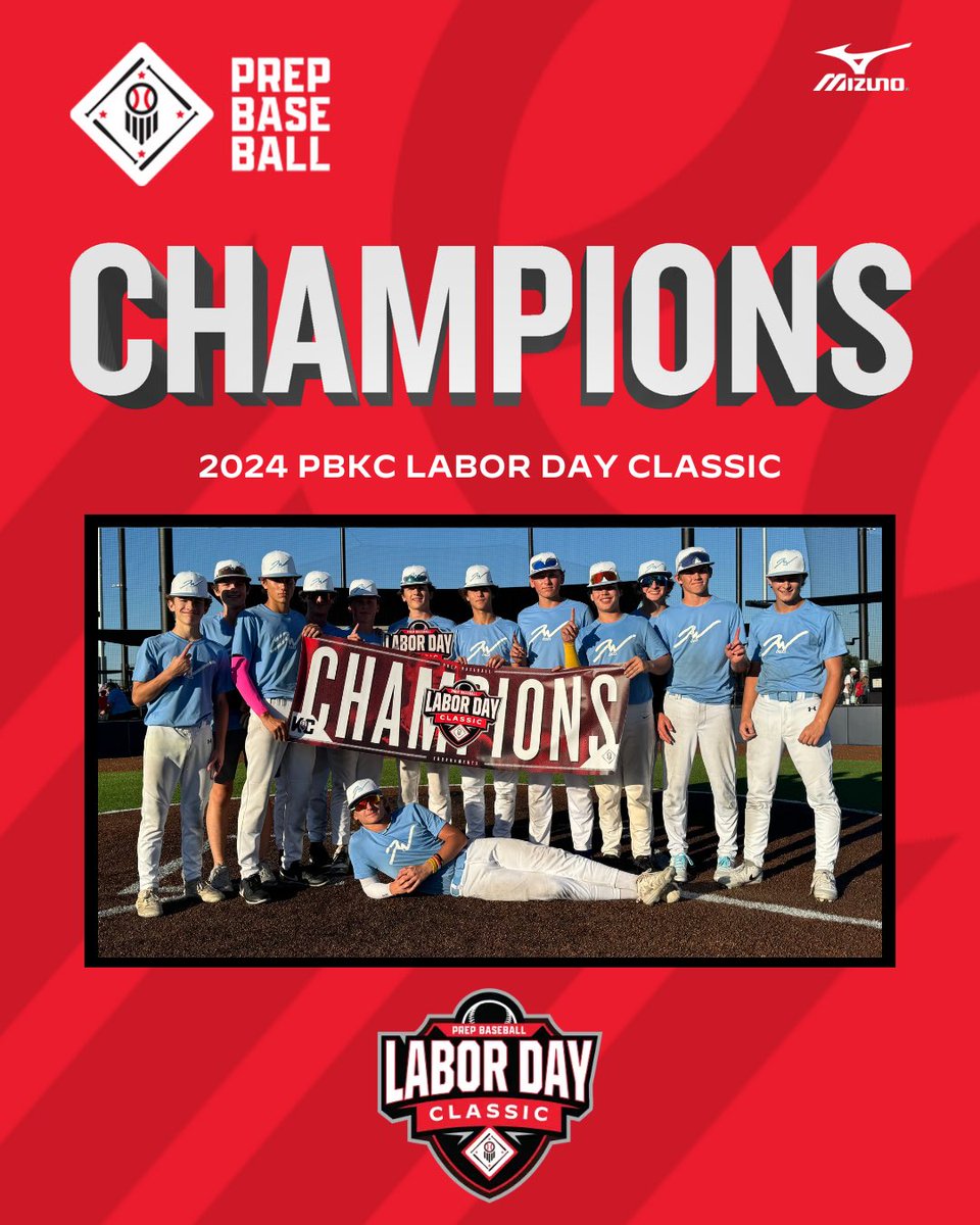 🏆CHAMPIONS🏆

Congratulations to the 2024 PBKC Labor Day Classic 16U Champions, Jaw Bats Omaha!!!

#PrepBaseballKC