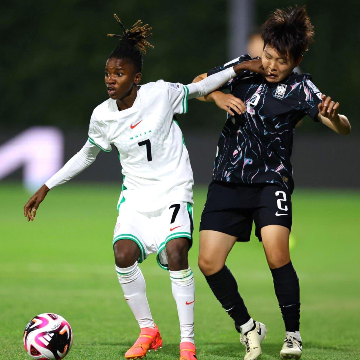 AdemolaVictorTv's tweet photo. Nigeria Falconets 1 VS 0 South Korea U20
⚽️ Flourish Sabastine
#KORNGA #NGAKOR #SoarFalconets #U20WWC
2024 FIFA U20 Women’s World Cup https://t.co/1t8V8DgQjb