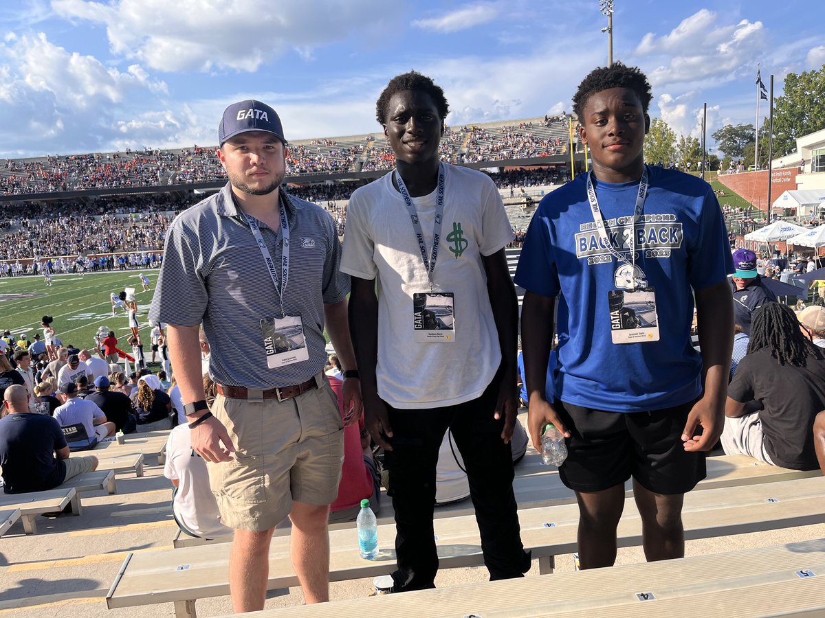 Coach Aiden Greenway (@coachgreenway) on Twitter photo Thank you for having us this weekend! <a href="/GSAthletics_FB/">Georgia Southern Football</a> We will be back!
<a href="/TayshawnNorris/">Tayshawn Norris</a> <a href="/JeremiahT08/">Jeremiah Taylor</a> <a href="/RecruitGeorgia/">Recruit Georgia</a> Thank you for having us this weekend! <a href="/GSAthletics_FB/">Georgia Southern Football</a> We will be back!
<a href="/TayshawnNorris/">Tayshawn Norris</a> <a href="/JeremiahT08/">Jeremiah Taylor</a> <a href="/RecruitGeorgia/">Recruit Georgia</a>