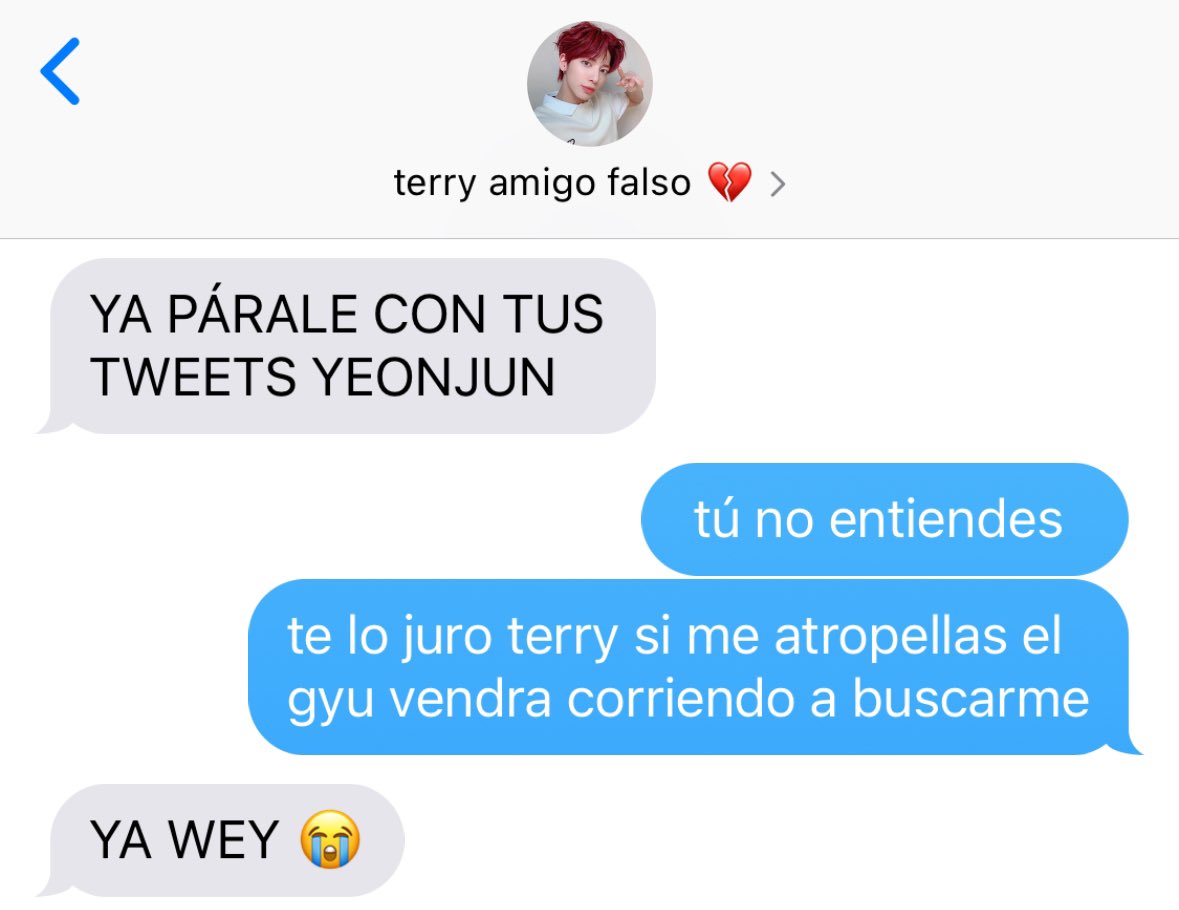thyyawn's tweet photo. — yeongyu au || beomjun au 🎐

“te lo juro terry si me atropellas gyu vendra corriendo a buscarme” https://t.co/mzBKPCRLFQ