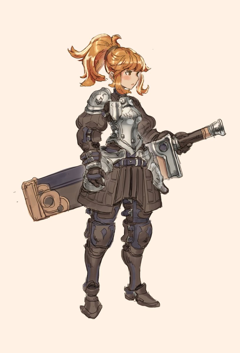 Old Sketch from a couple years ago:
Still holds up pretty well, I think! Vaguely Final Fantasy Tactics inspired.