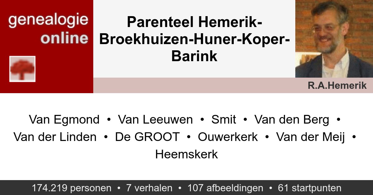 Stamboom Harmen BARINK sr dlvr.it/TCgqcm