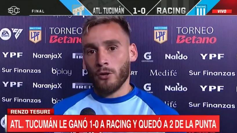 "Nadie nos regaló nada": Renzo Tesuri, el héroe ante Racing y motor del sueño de Atlético Tucumán dlvr.it/TCgs1q