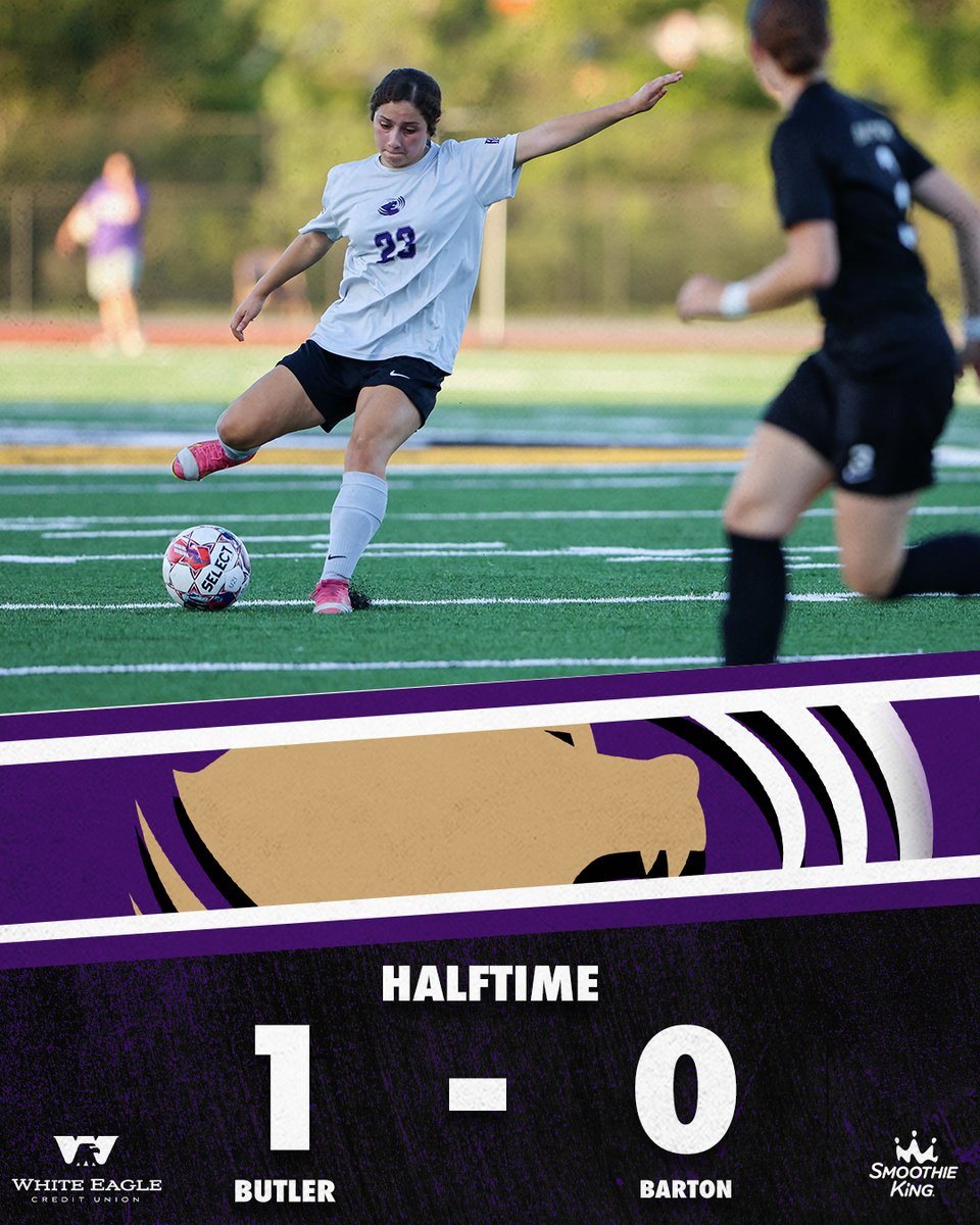 #12 <a href="/BCC_Soccer/">Butler Soccer</a> leads #17 Barton by one at halftime

Watch 2H: ButlerGrizzlies.com/WatchLive or BCTV+ mobile app

#RoarGrizz🐻