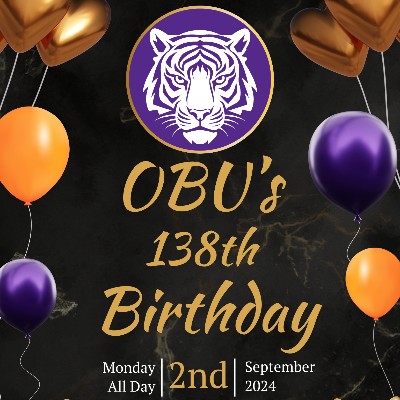 Come celebrate Ouachita's 138th birthday in the dining commons!
When: Monday September 2 from 11:00-1:00
Where: Dining Commons
🎂 🎁 🎈 🎉