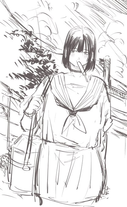 絵柄調整の落書き 