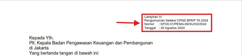 ithinkiamahuman's tweet photo. @BPKPgoid min, izin tanya untuk tulisan lampiran pengumuman yg ada di surat lamaran dan surat pernyataan ini perlu dihapus gak ya? https://t.co/B7Raiz6hhy