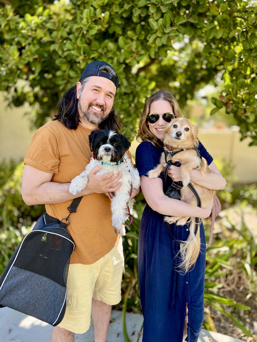 joey_tuccio's tweet photo. Adopted!!! Thank you Chris and Melinda Saranchock for adopting Simon (the black and white dog)!!! https://t.co/Jane12AS00