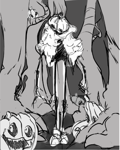 The_Chillhut's tweet photo. Haunted pumpkin forest wip https://t.co/J7tNaJF6iH
