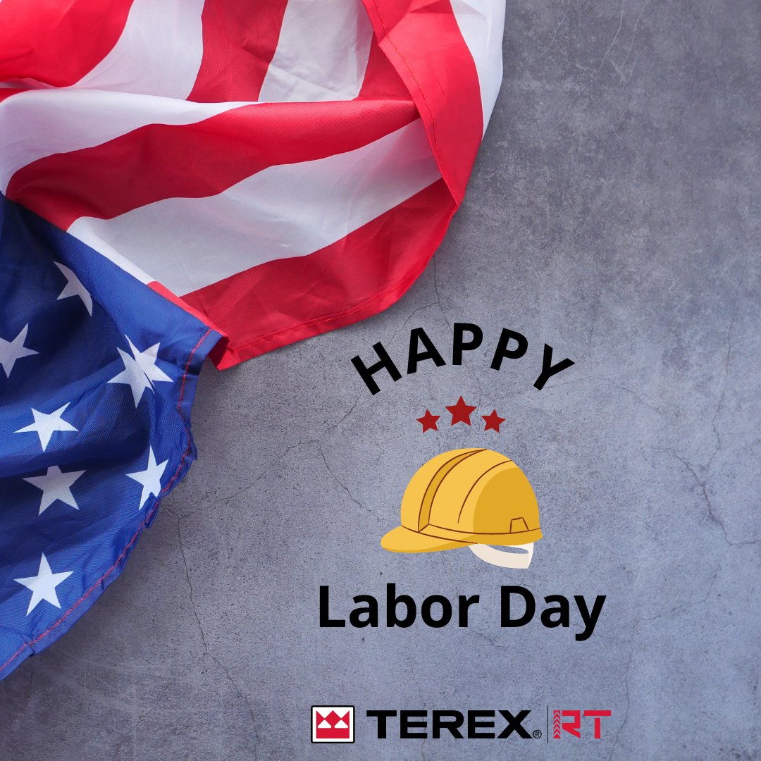 TerexRT's tweet photo. Celebrating Labor Day in the USA, a federal holiday that honors the contributions of American workers and the labor movement. 

Happy Labor Day! https://t.co/VM4Id3Gnod