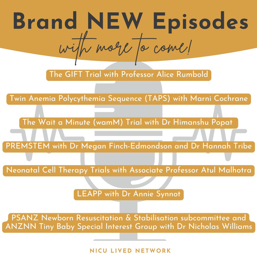 It's been a long wait, but we are back with another season of episodes! 💛 As many of you know, we do this as a passion project &amp; were blown away by the success of our first round of episodes. Thank you for wanting more from us!! Nat, Mel &amp; Em
// #nicu #nicumums #livedexperience