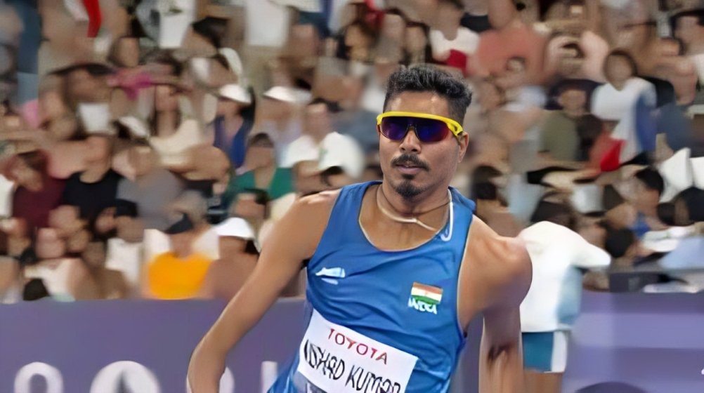 PERSISTENTNETW1's tweet photo. Tokyo silver medalist Nishad Kumar won the Silver Medal in the High jump T47 at the Paris Paralympics. 

#nishadkumar #PersistentNetworks #PSNPL #uidai #paralympics2024 #realmadridvsrealbetis #BoycottBollywood https://t.co/zy6lUxctVK