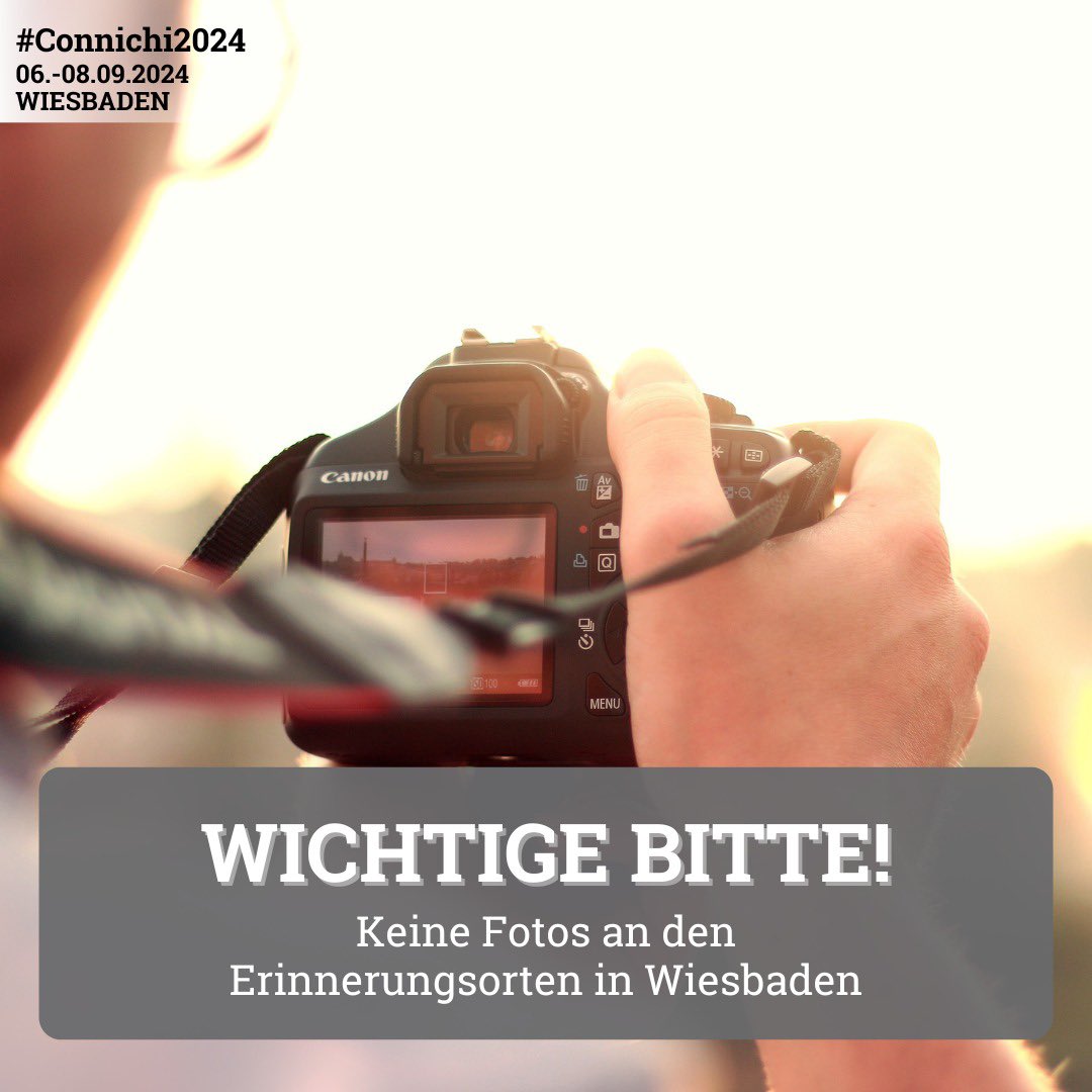 Wir freuen uns, dass ihr Wiesbaden als Fotolocation für euch entdeckt. Allerdings haben wir eine Bitte: Nutzt die Erinnerungsorte der Stadt nicht als Hintergrund für Cosplayfotos. 

Danke für eure Rücksichtsnahme. Mehr zu den Erinenrungsorten in Wiesbaden: wiesbaden.de/kultur/stadtge…