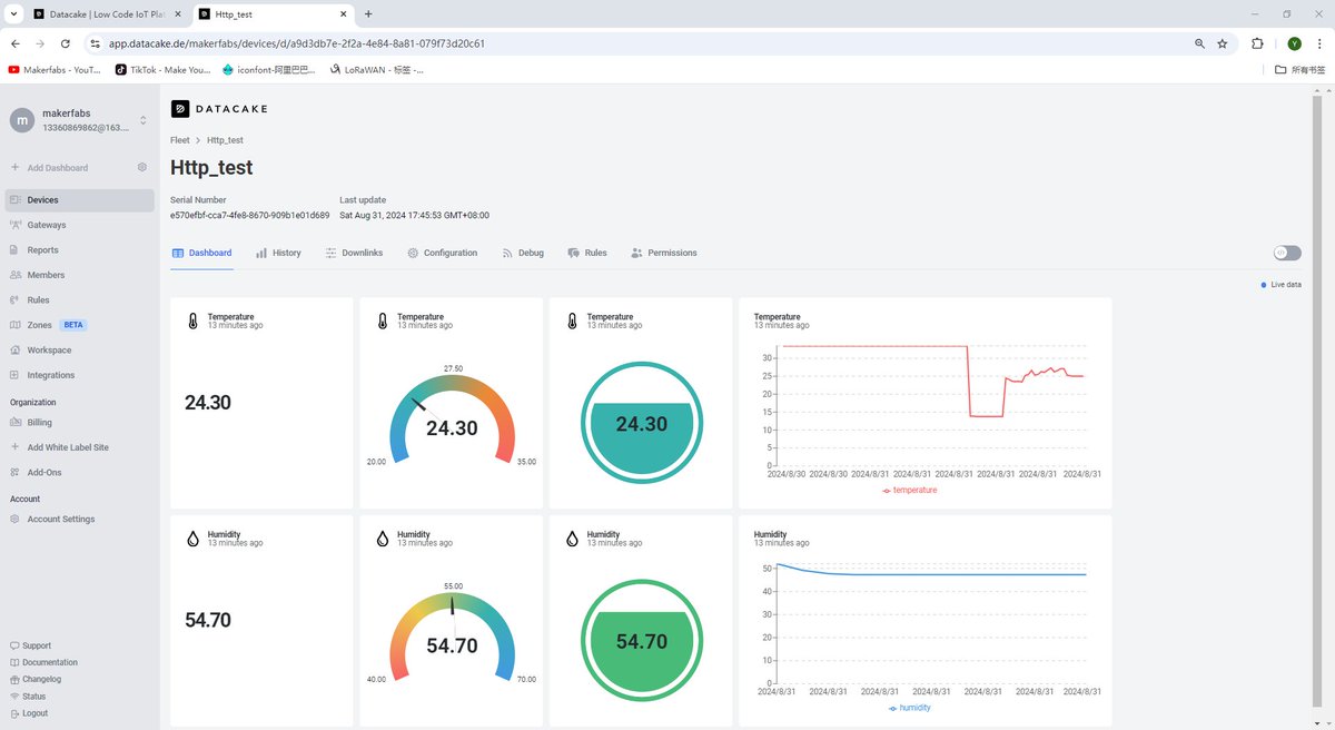 MakerfabsTech's tweet photo. Continuous #optimisation of the #interface to make it look better😎
Continuous optimisation by our R&D #team to provide a better experience for our #customers is something Makerfabs has always insisted on🥰
#4G #LoRa #monitoring #Datacake
https://t.co/iEXs5ZTN26 https://t.co/xuJaNUcXte