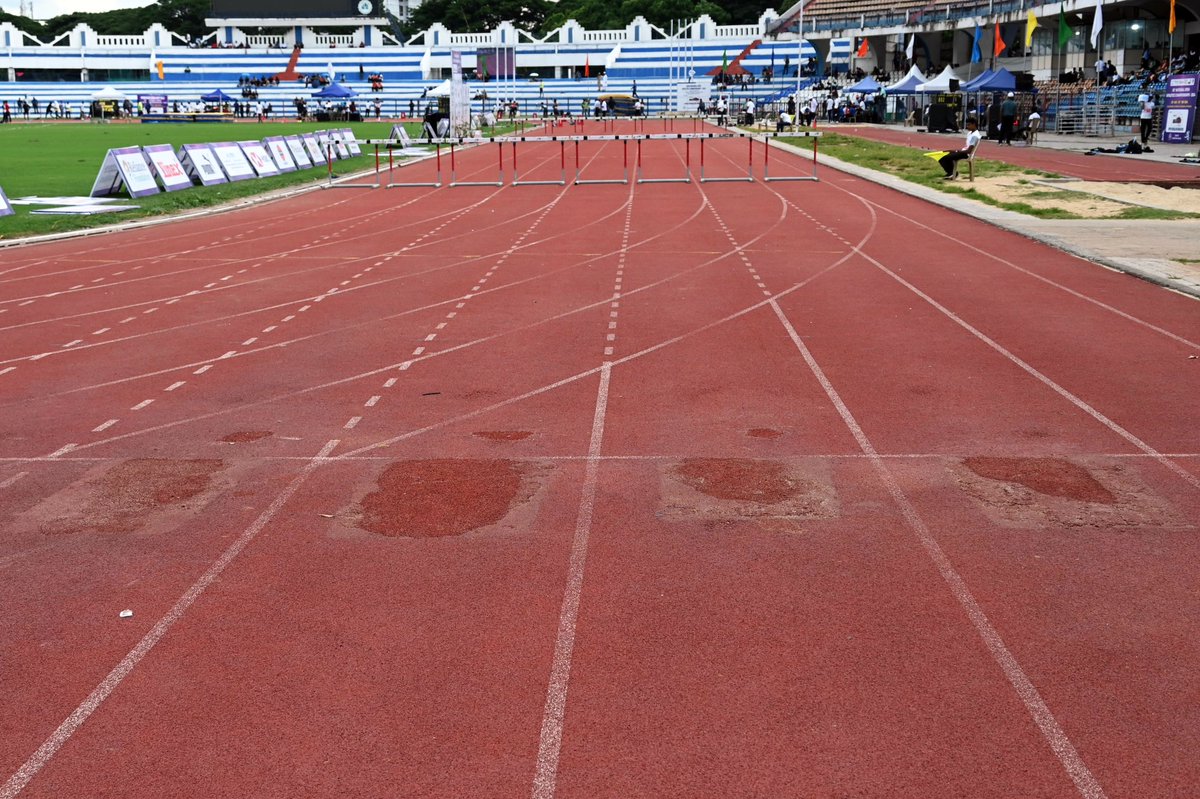 Hita Prakash (@hitaprakash) on Twitter photo Human intervention behind starting blocks for sprint races due to poor track conditions at Kanteerava stadium in a national meet. This has been a common practice for decades in Indian athletics.
Read shorturl.at/vLkjZ
Photos <a href="/pushkarv/">Pushkar V</a>
<a href="/DeccanHerald/">Deccan Herald</a> <a href="/Adille1/">Dr. Adille. J. Sumariwalla. OLY</a> <a href="/siddaramaiah/">Siddaramaiah</a> Human intervention behind starting blocks for sprint races due to poor track conditions at Kanteerava stadium in a national meet. This has been a common practice for decades in Indian athletics.
Read shorturl.at/vLkjZ
Photos <a href="/pushkarv/">Pushkar V</a>
<a href="/DeccanHerald/">Deccan Herald</a> <a href="/Adille1/">Dr. Adille. J. Sumariwalla. OLY</a> <a href="/siddaramaiah/">Siddaramaiah</a>
