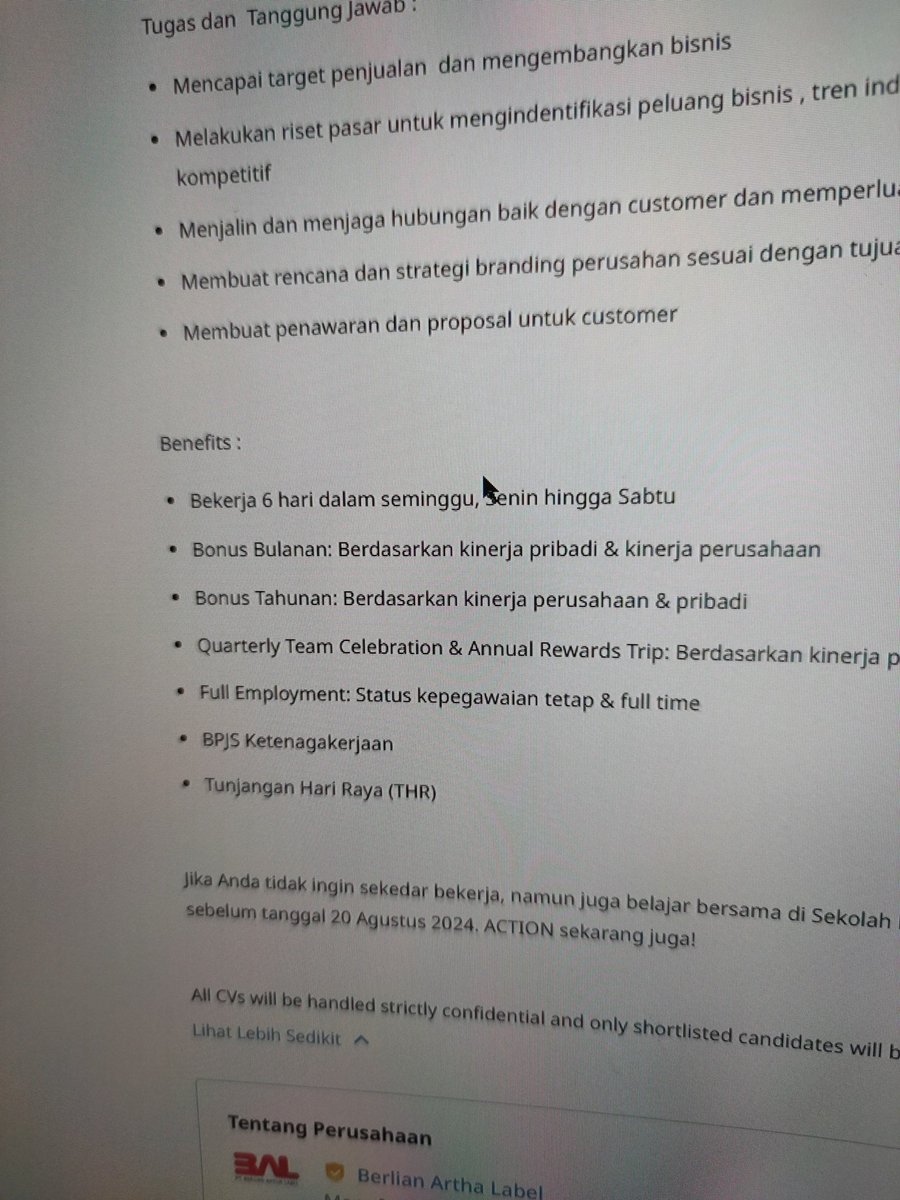 AdiYulian's tweet photo. Baru tau kerja 6 hari itu benefit https://t.co/QbgGctWrfh