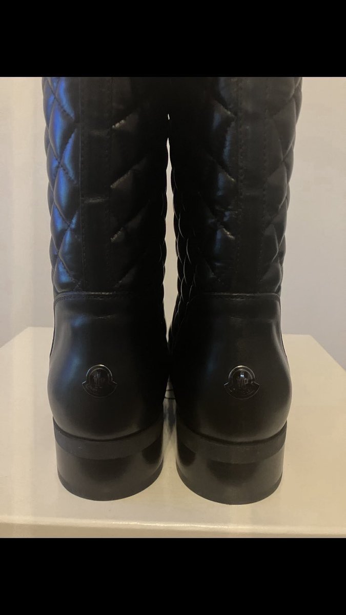 LabelsLess's tweet image. Moncler leather Quilted Ladies boots brand new in box size UK 6 £260 delivered or £255 if bought with anything else on my page at full price and will post together