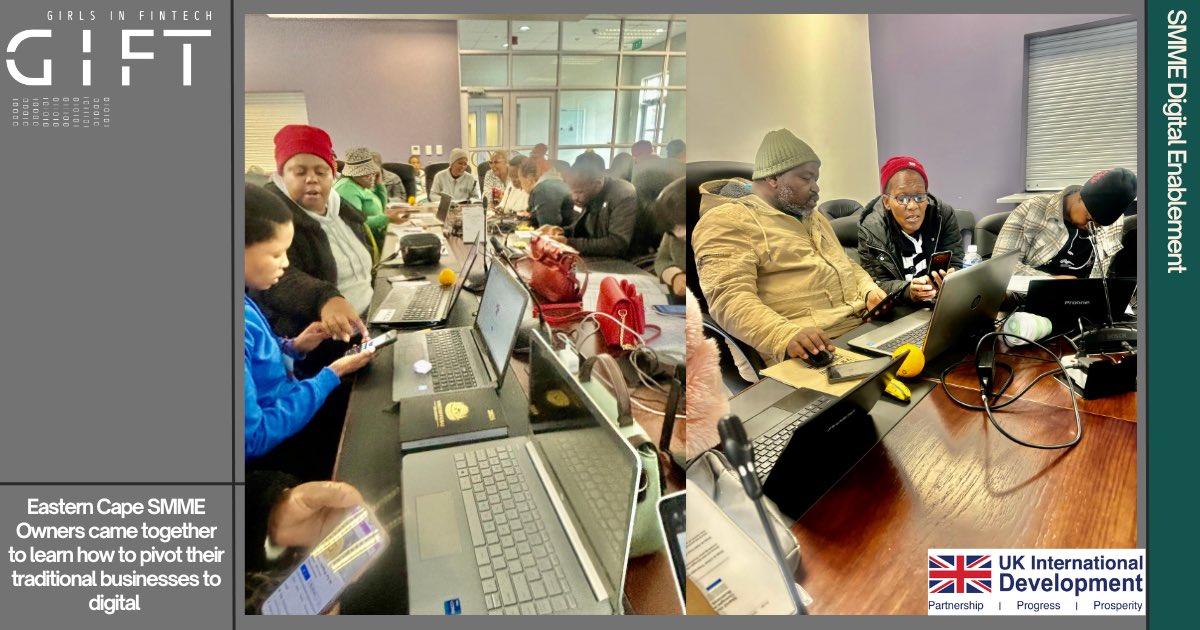 At the end of August we had the privilege of hosting digital skills training session for a remarkable group of SMME owners from the EC, presented by the GiIFT Foundation. It was incredible to see so many entrepreneurs eager to learn and grow their businesses using digital tools