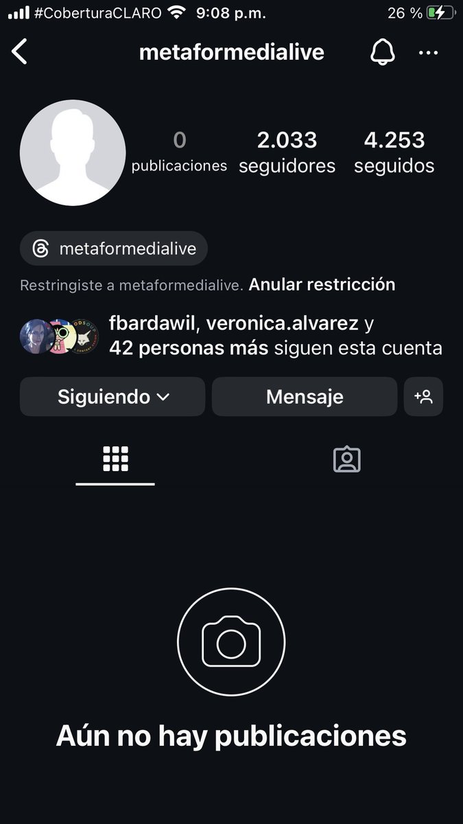 Ya soy parte de la lucha. Graduado con honores #VenezuelaLibre #MaduroSecuestraNiños 
Robo de datos a traves de creacion de cuentas falsas. Ostigamiento. Andaalavarteeseculommgvo