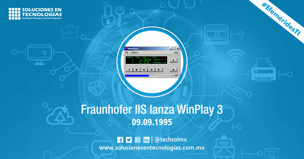 techsolmx's tweet image. Un día como hoy (09/09/1995): Fraunhofer IIS lanzaba WinPlay3, fue el primer reproductor de audio MP3 en tiempo real para PC con Windows, tanto de 16 bits como de 32 bits. Ver más: bit.ly/36bRu8b

#SomosSoluciones #EfeméridesTI #FraunhoferIIS #WinPlay3 #MP3 #PC #Windows