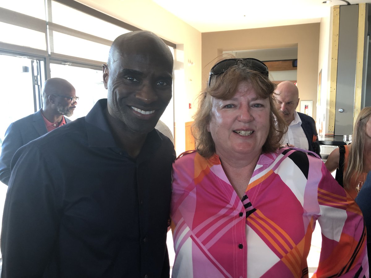 SherryDrums's tweet photo. Thanks @BCLions for one of my #CFL highlights of a lifetime! I got  to meet two of the best  guys and @Wpg_BlueBombers  ever: @MattDuniganTSN and @MiltStegallTSN  at #TouchdownPacific https://t.co/8KBDRoqxFh