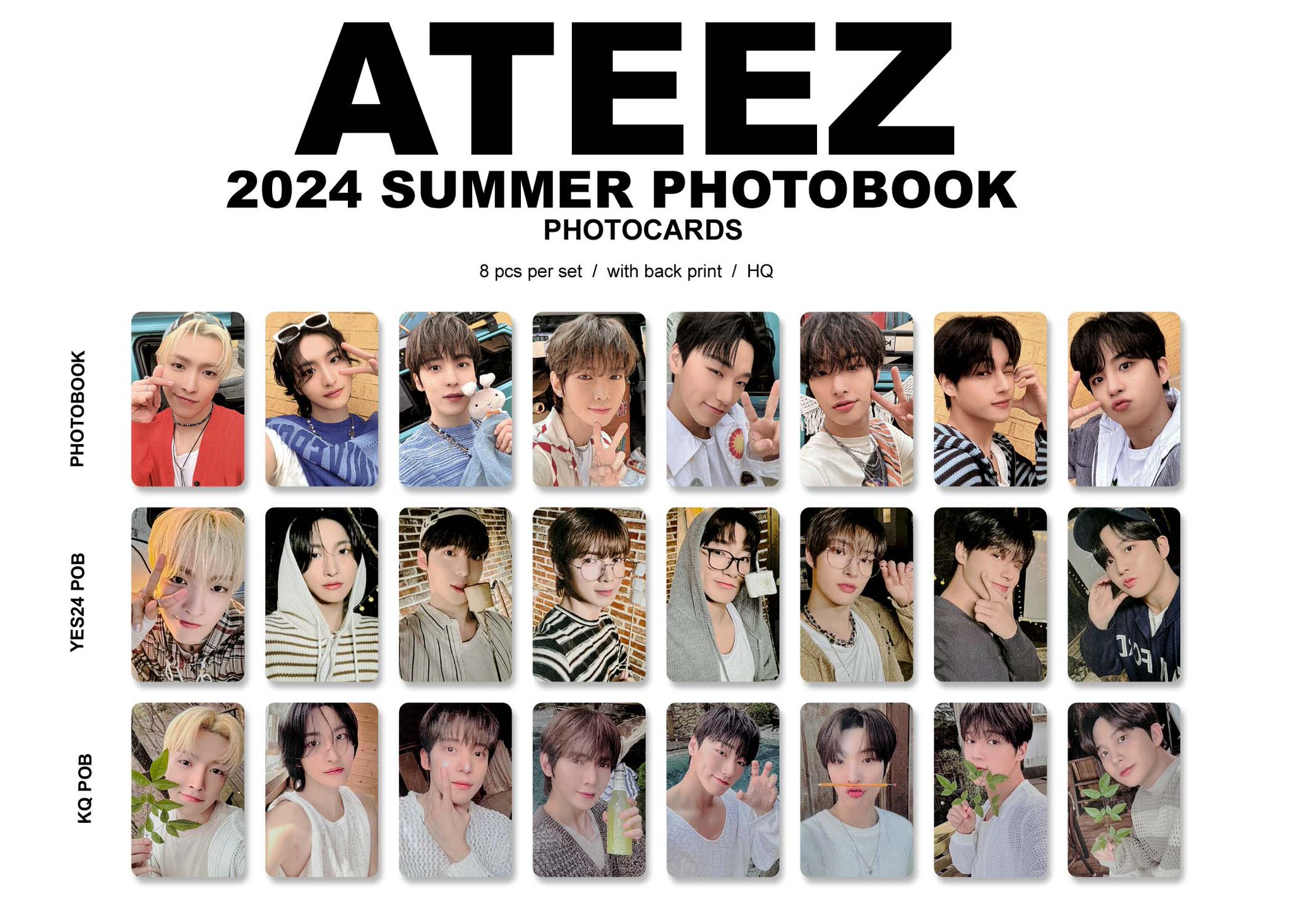 ATEEZ ウヨン トレカ SUMMER PHOTO BOOK KQ shop ATEEZ 2023 SUMMER