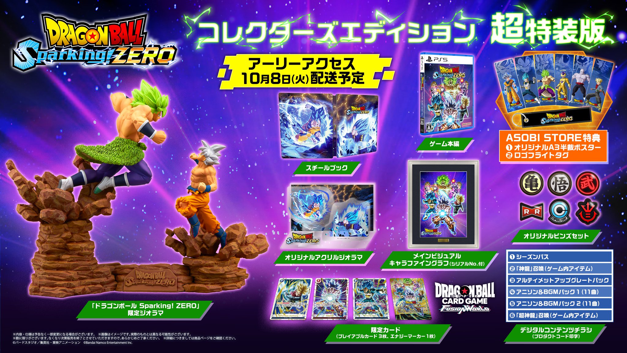 DBFW】ドラゴンボールSparking!ZERO付録カードリスト