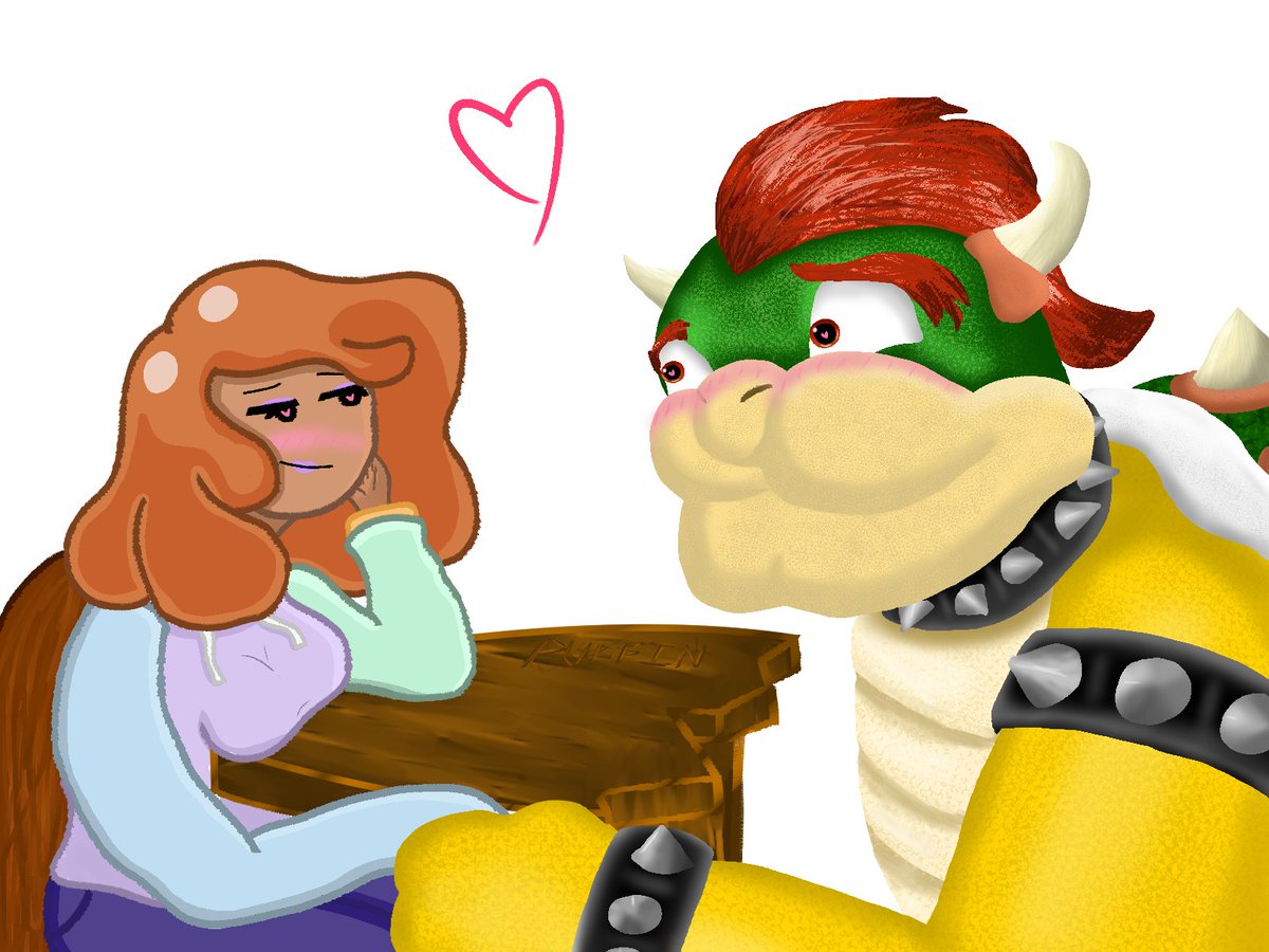 puffoxide's tweet photo. WHATS UP CHAT i made this super lit art for @hydroanimates 's Ivy Leaves and Bowser going on a date cuz i thought it was funny and bowser is farting like that stupid video lol anyways it took like 5 hours or so hope yall think its lit and leave some suggestions!! #Bowser #hyb https://t.co/Z2EqvnpWB6