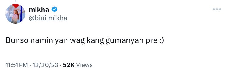 mikha is talking abt sheena here btw :)

PROTECT BINI AT ALL COST
#SMProtectBINI
<a href="/StarMusicPH/">Star Music PH</a> <a href="/direklauren/">Direk Lauren</a> <a href="/starmagicphils/">Star Magic</a>