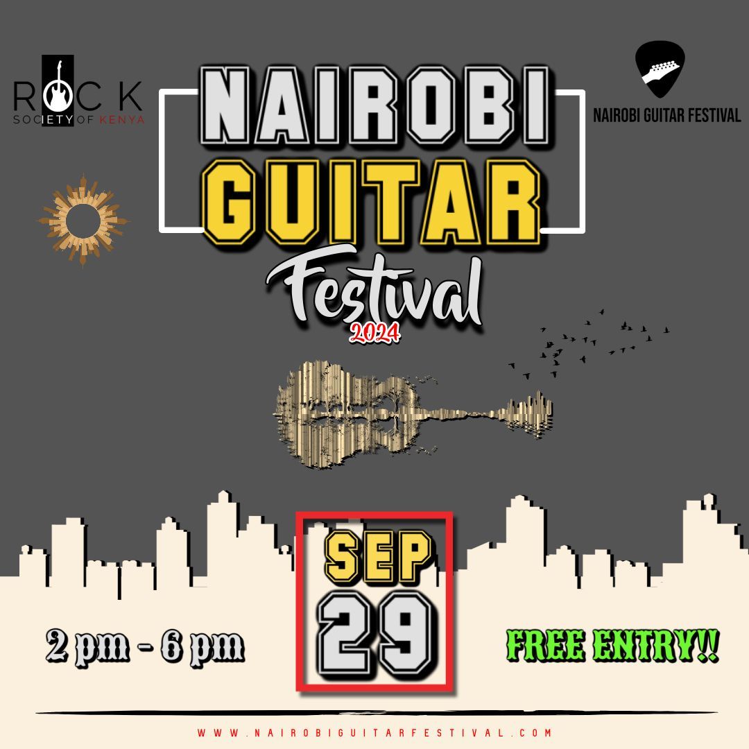 Oi! 🎸 September brings fresh vibes and the Nairobi Guitar Festival on the 29th! Get ready for an epic day of music. Stay tuned for all the details, including our epic lineup and venue info. This is going to be a celebration of rhythm, talent, and pure musical magic! 🎶✨