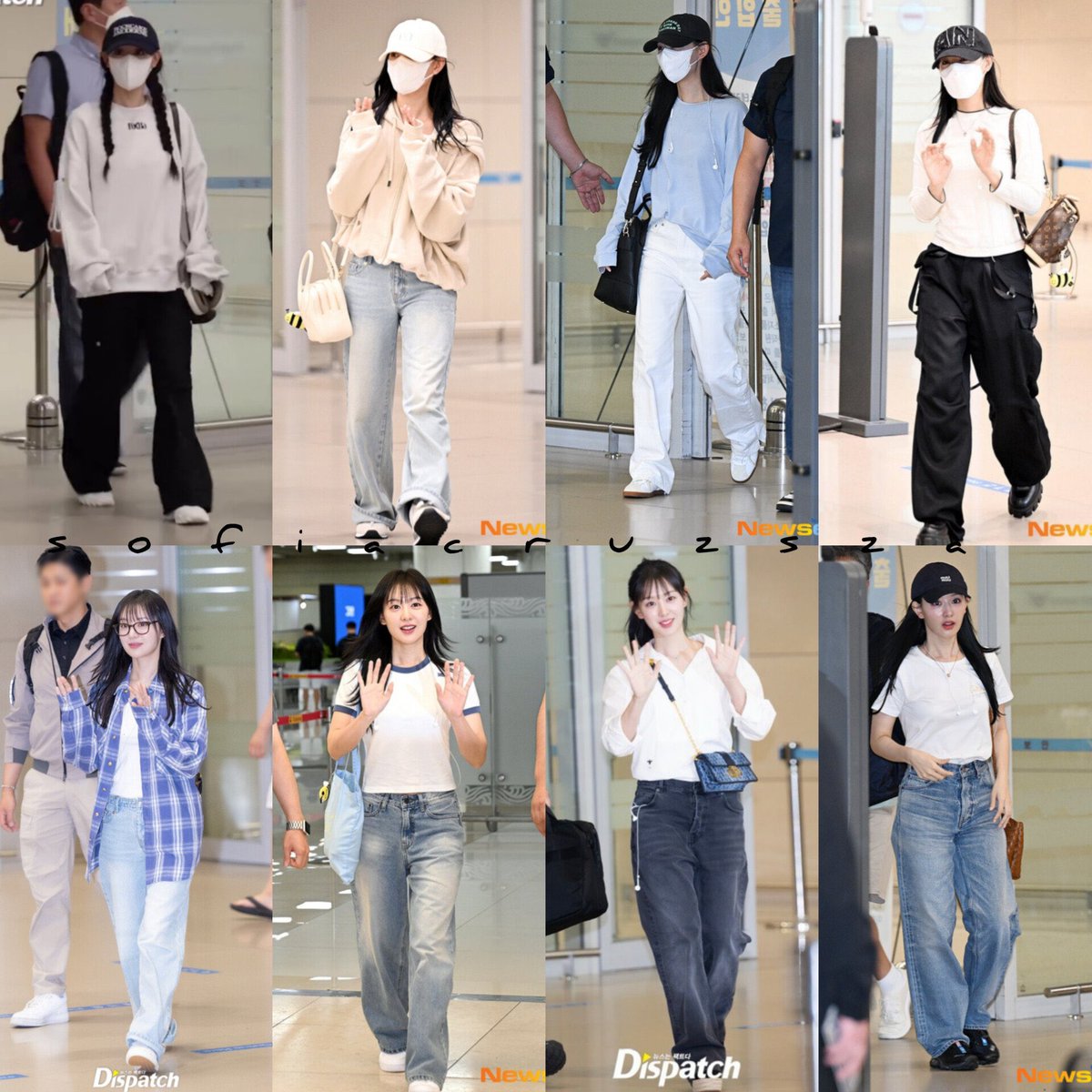 공주 입국 패션 너무 완바스임
완전 바다 스타일