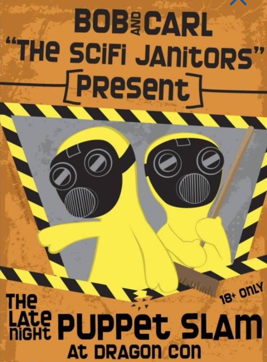 The Late Night Puppet Slam with Bob &amp; Carl – 12 am – Hyatt Regency VI-VII – The Sci-Fi Janitors return to host a #puppet #varietyshow for adults at one of #DragonCon's most popular events! AGES 18+

Line up early, y'all!

#puppetslam #latenight #itsgonnabelit