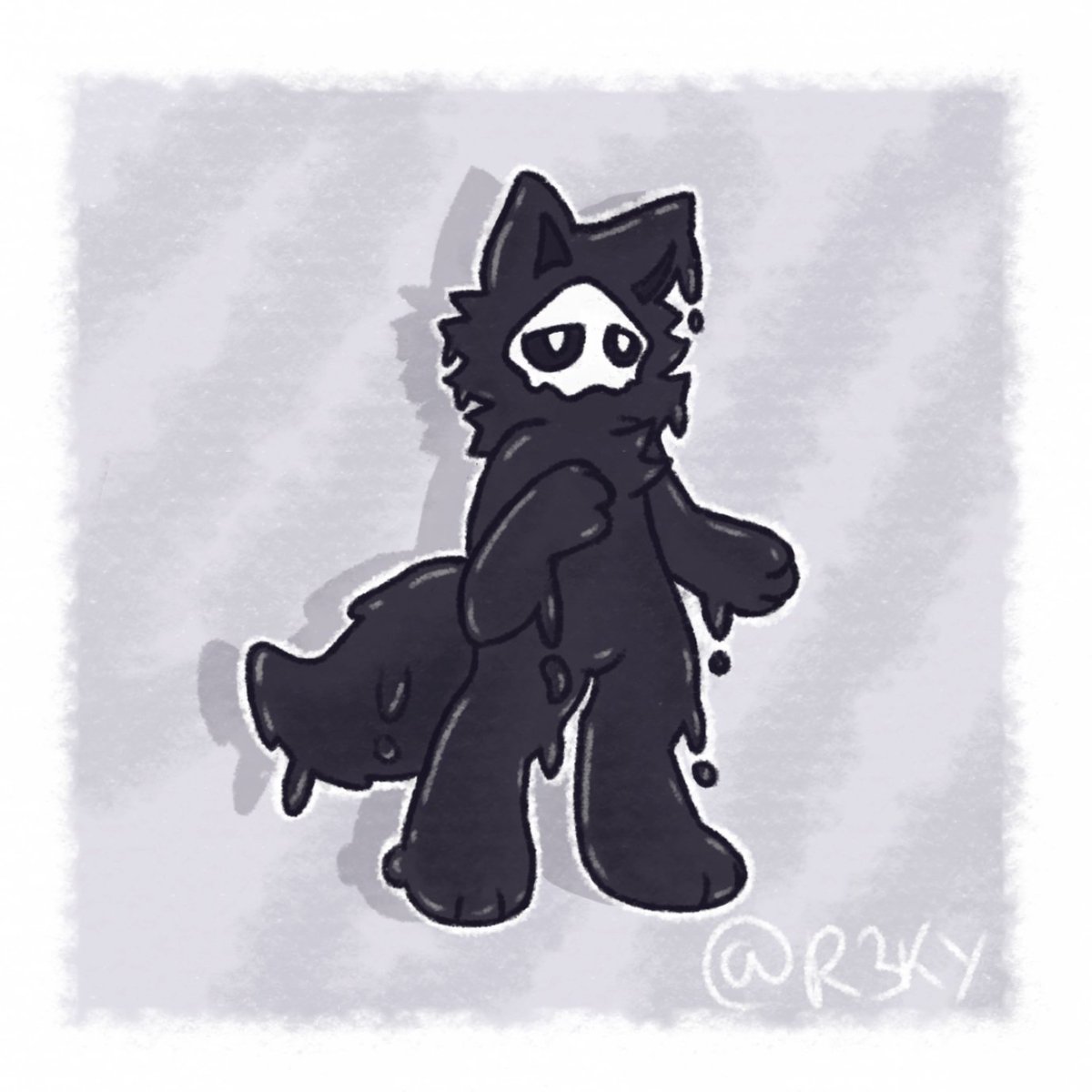 Ikerby1211's tweet image. Puro melting drawing :p #purochanged #puro #changed #furryartist #furry