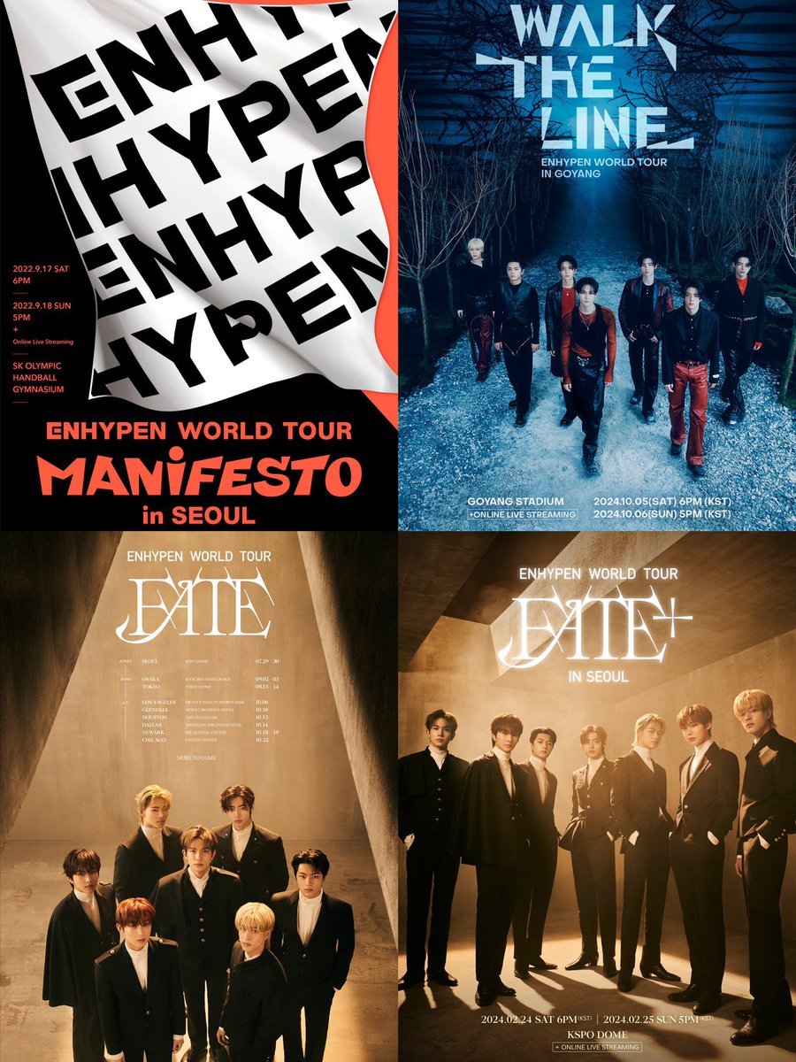 sunghoons_smile's tweet image. 4 world tours in 2 years is insane. As much as I love seeing enha, and know they do have fun moments on tour, having them back to back like this is crazy. Sacrificing their health is not ok, they’re human not robots. Let them rest, It’s not that hard @BELIFTLAB 

#LetENHYPENRest