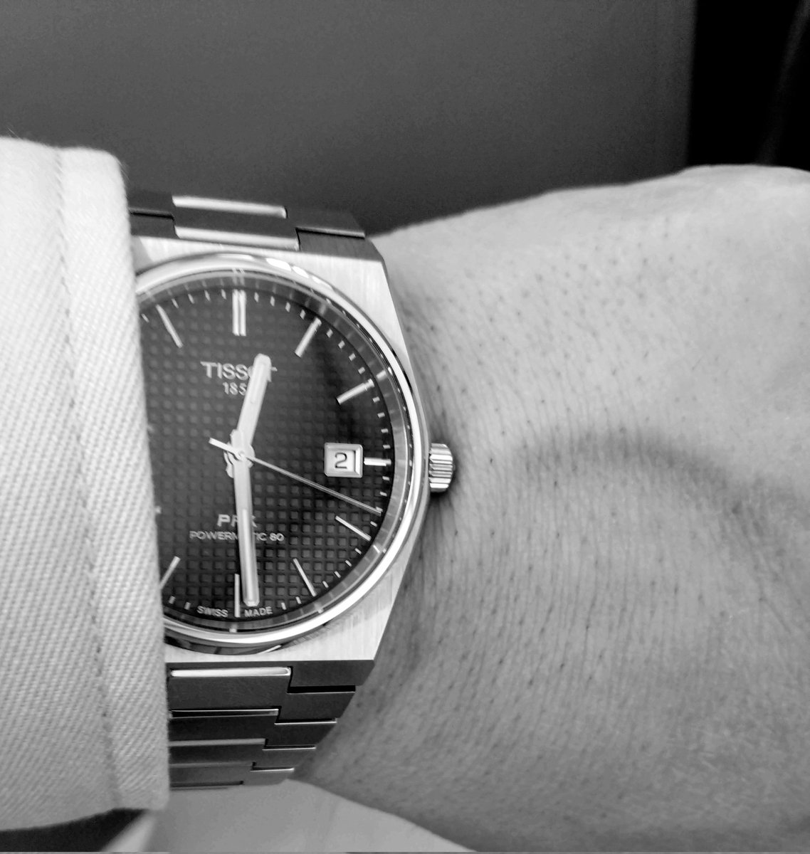 お疲れ様です✨久しぶりの機械式時計😂＃PRX　＃TISSOT